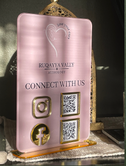 Social Media Plaque with QR Codes 1